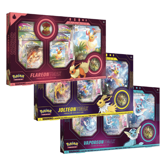 Eevee Evolutions Vaporeon VMAX Premium Collection Box Sealed - Pokemon  Sealed Product » Misc Boxes - Graded Power
